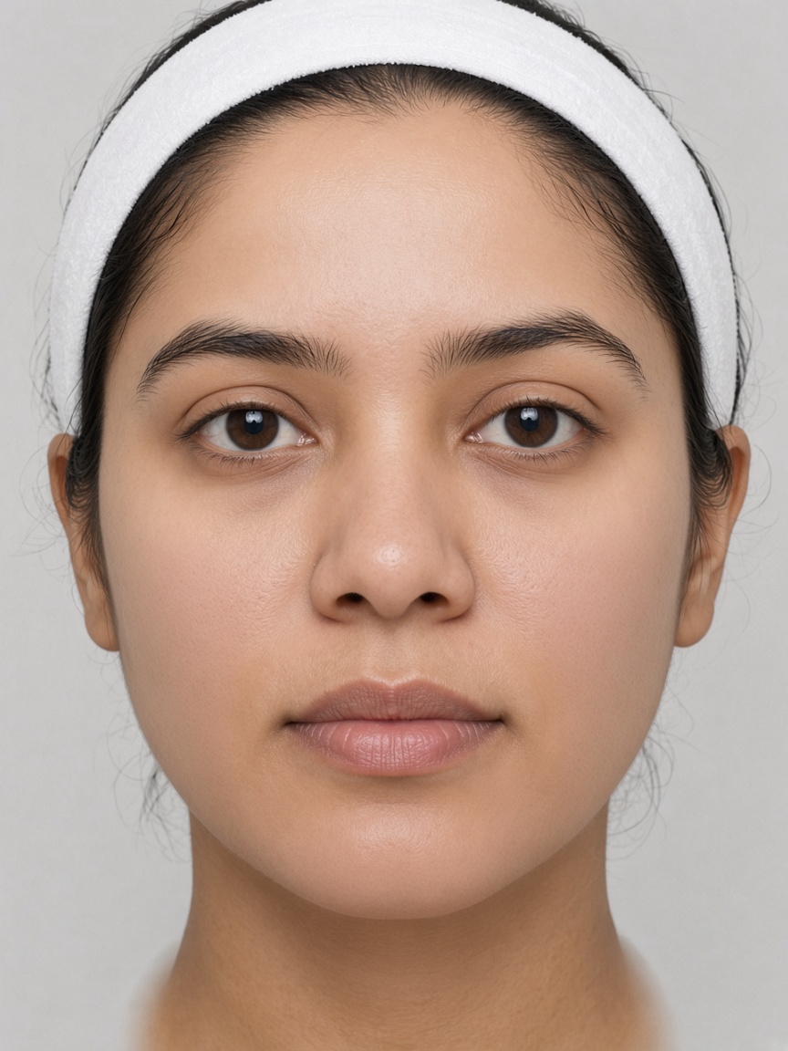 Acne scar improvement — after (placeholder)
